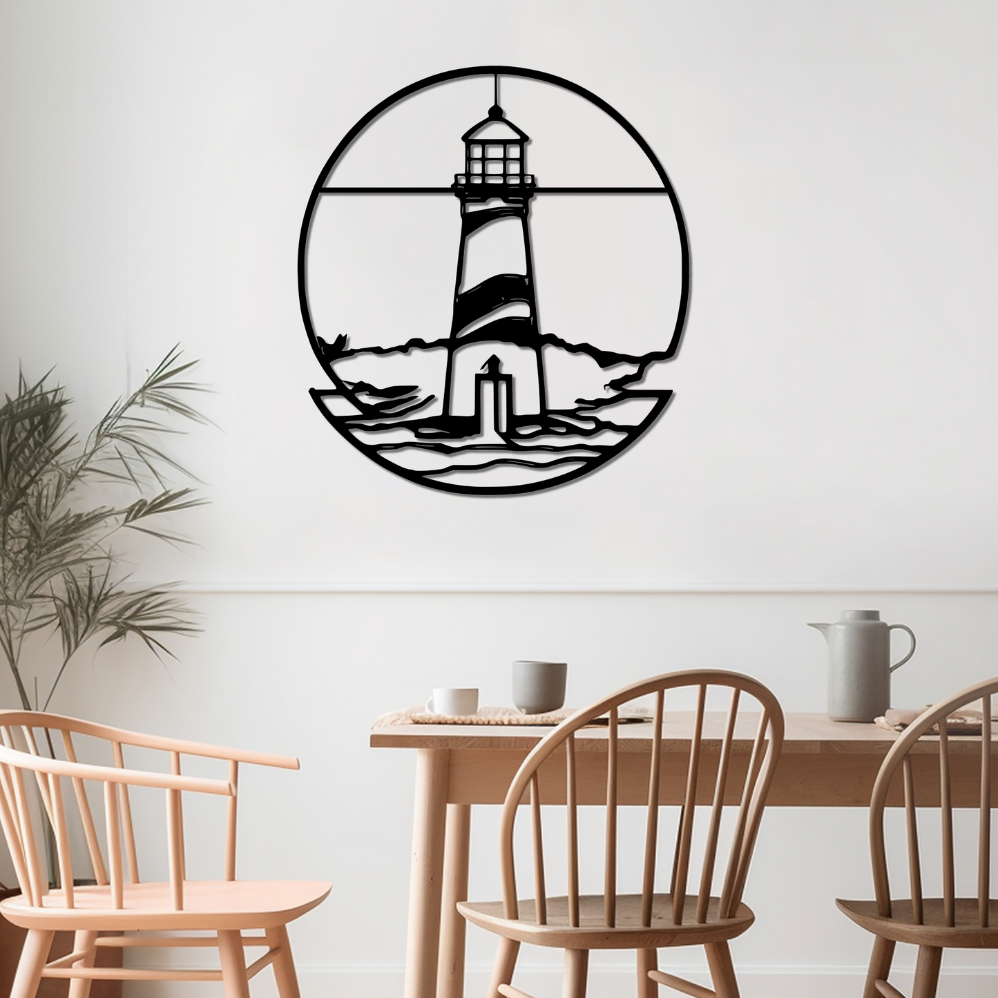 LIGHTHOUSE POINT - METAL WALL ART