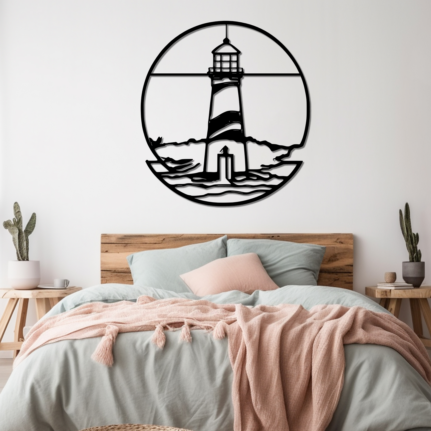 LIGHTHOUSE POINT - METAL WALL ART