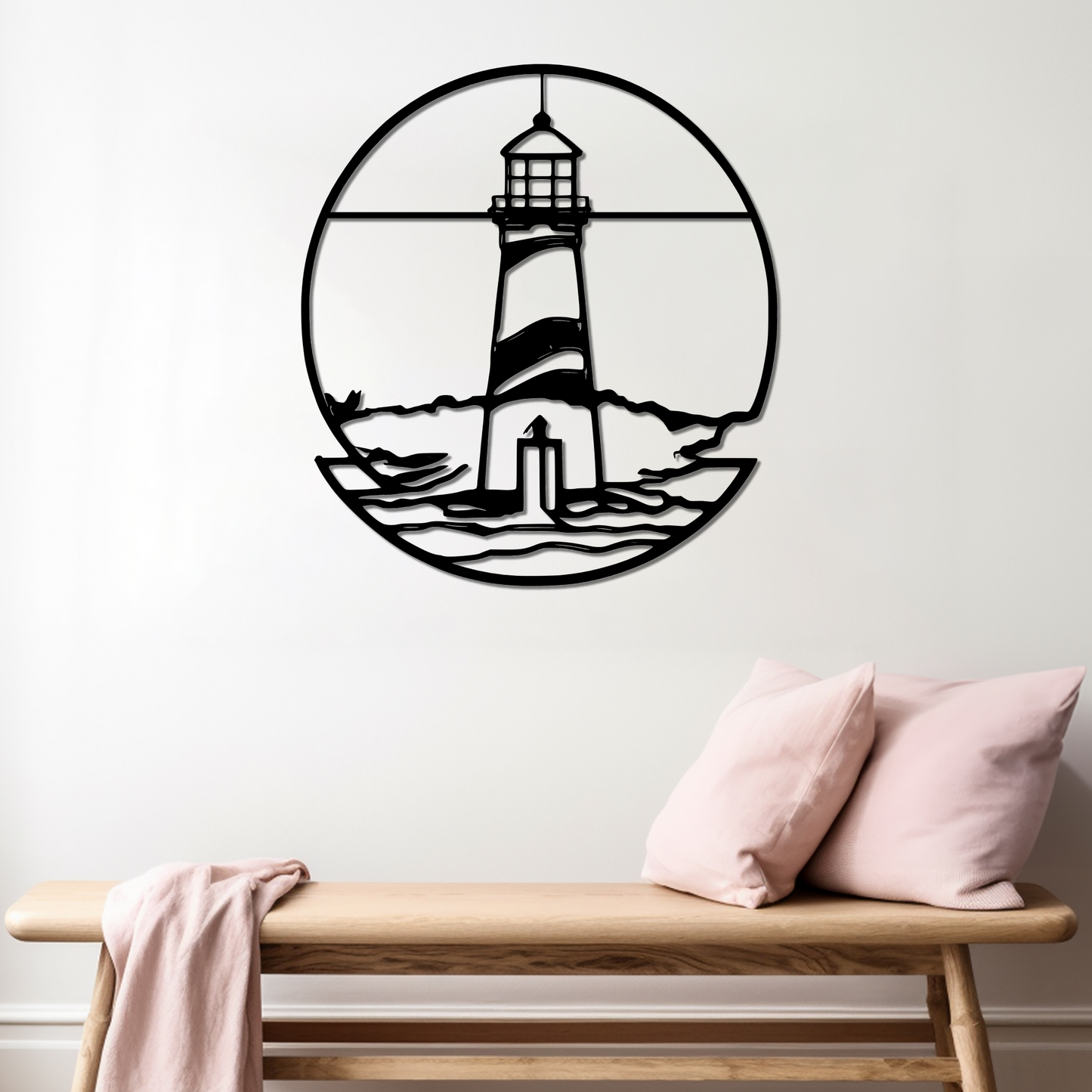 LIGHTHOUSE POINT - METAL WALL ART