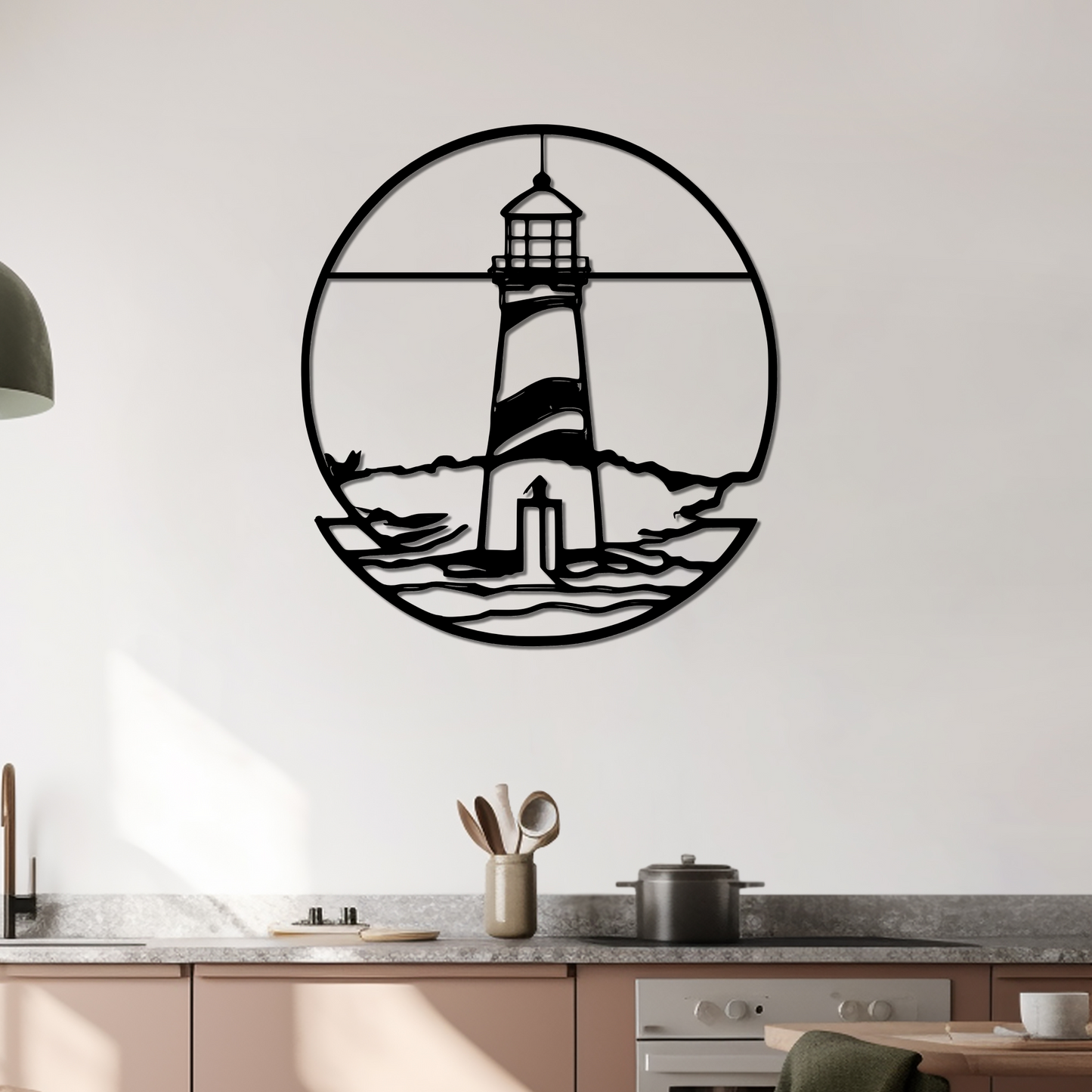 LIGHTHOUSE POINT - METAL WALL ART