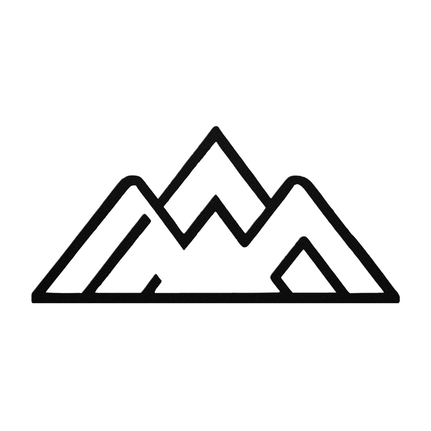 MINIMALIST MOUNTAIN - METAL WALL ART