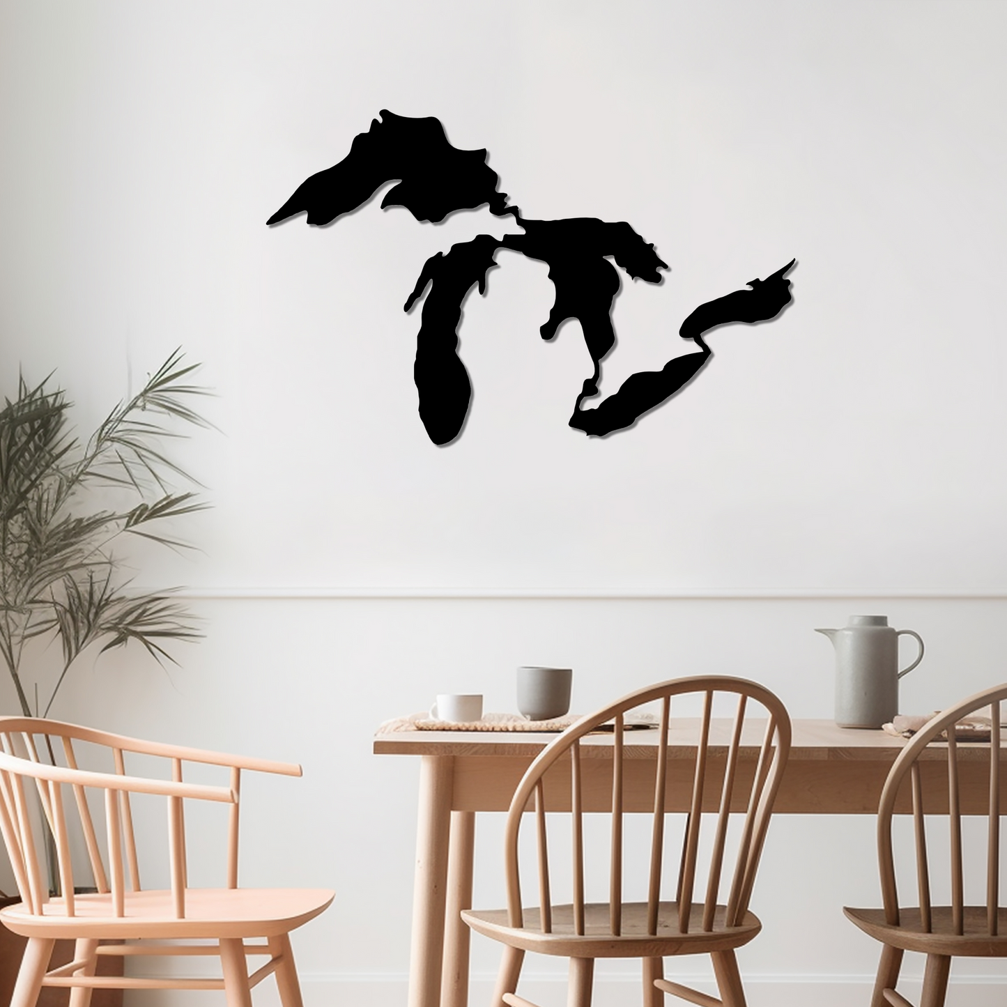 THE GREAT LAKES - METAL WALL ART