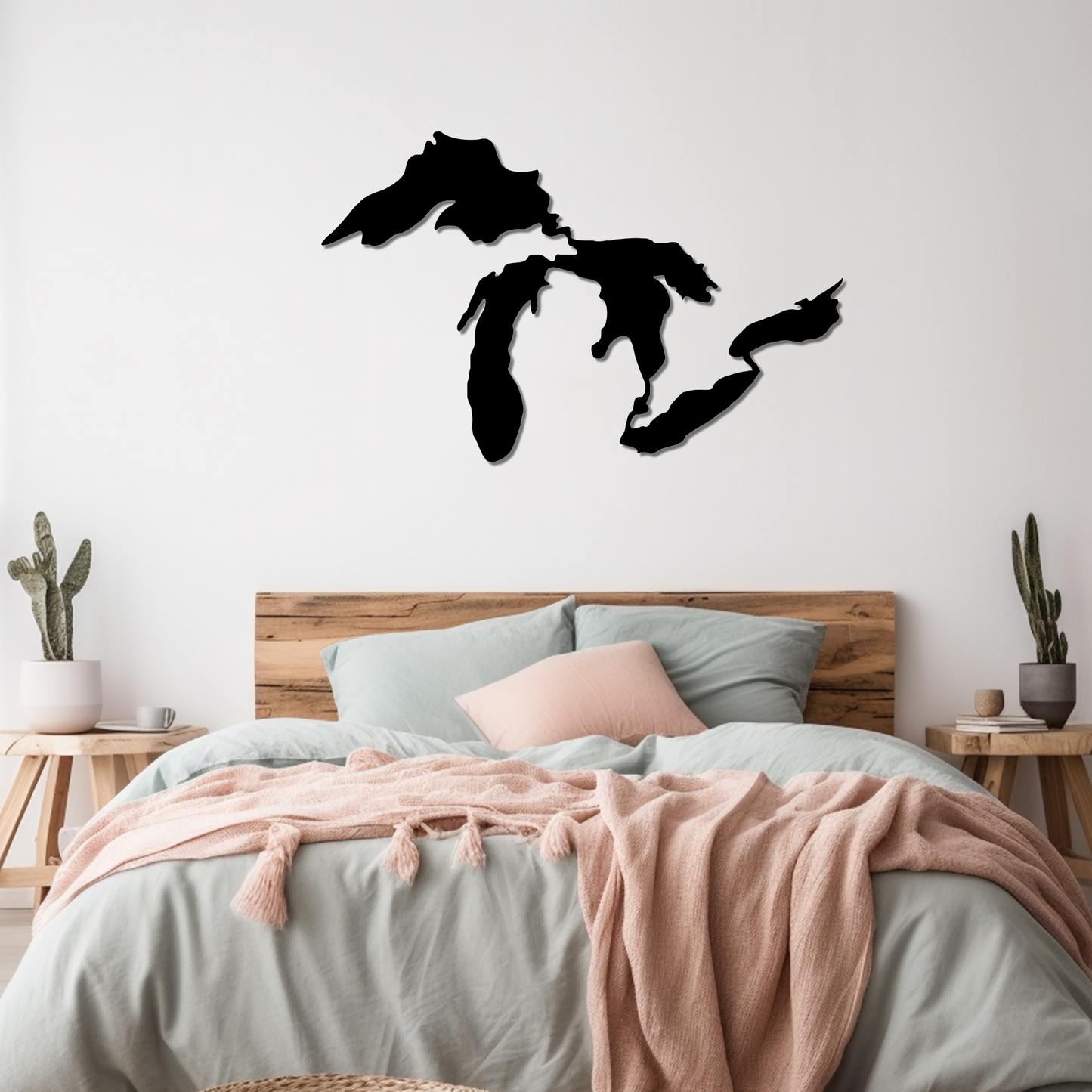 THE GREAT LAKES - METAL WALL ART