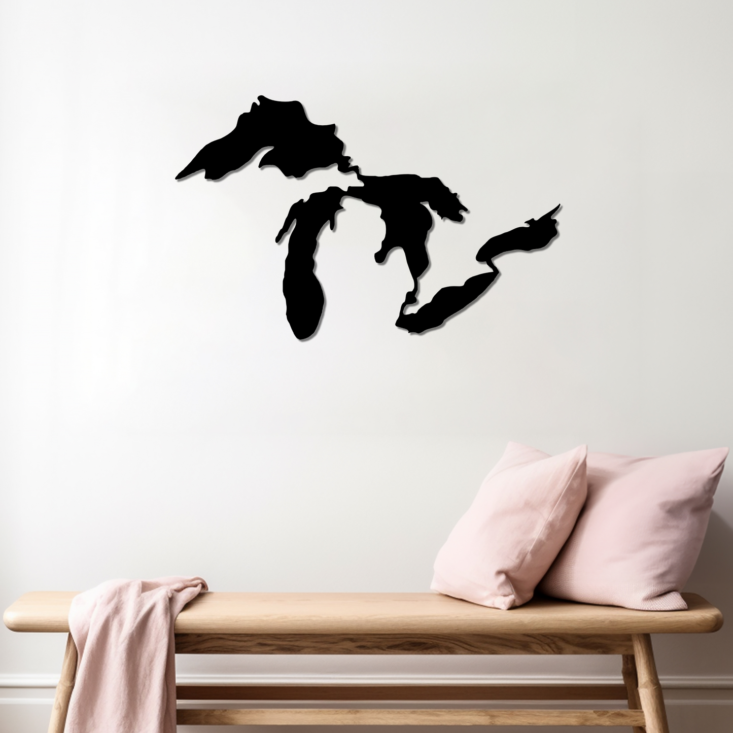 THE GREAT LAKES - METAL WALL ART