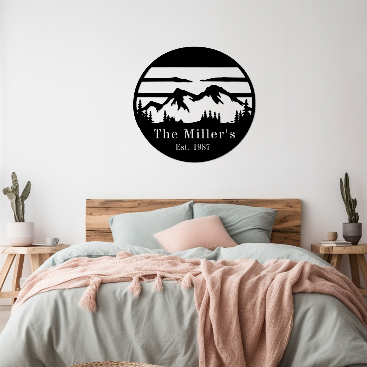 CUTOMIZED PEAKS - METAL WALL ART