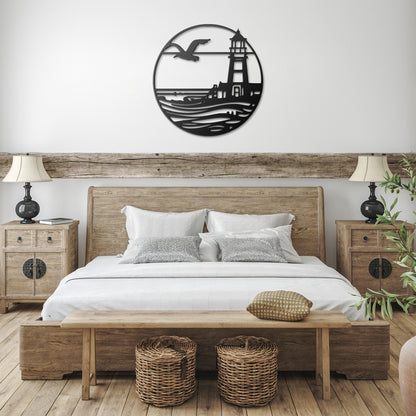 COASTAL SEABIRD - METAL WALL ART