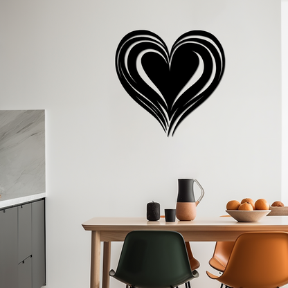 THE SHAPE OF LOVE - METAL WALL ART