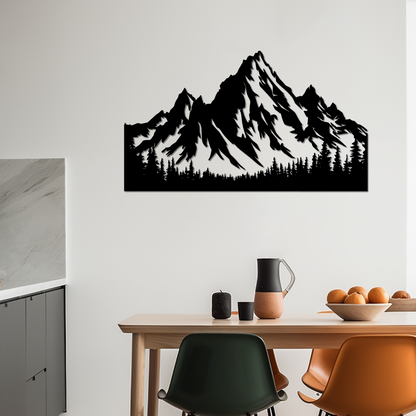 MAJESTIC MOUNTAIN METAL WALL ART