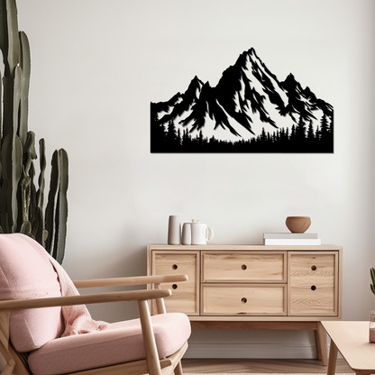 MAJESTIC MOUNTAIN METAL WALL ART