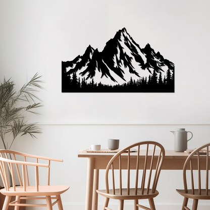 MAJESTIC MOUNTAIN METAL WALL ART