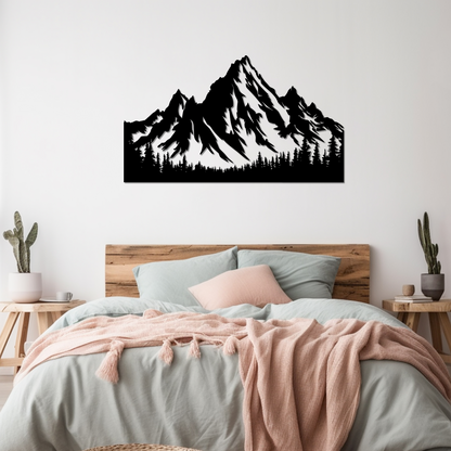 MAJESTIC MOUNTAIN METAL WALL ART