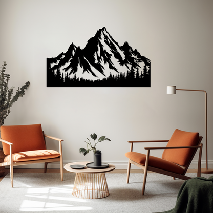 MAJESTIC MOUNTAIN METAL WALL ART