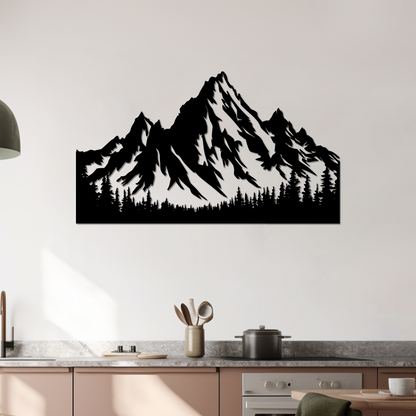 MAJESTIC MOUNTAIN METAL WALL ART