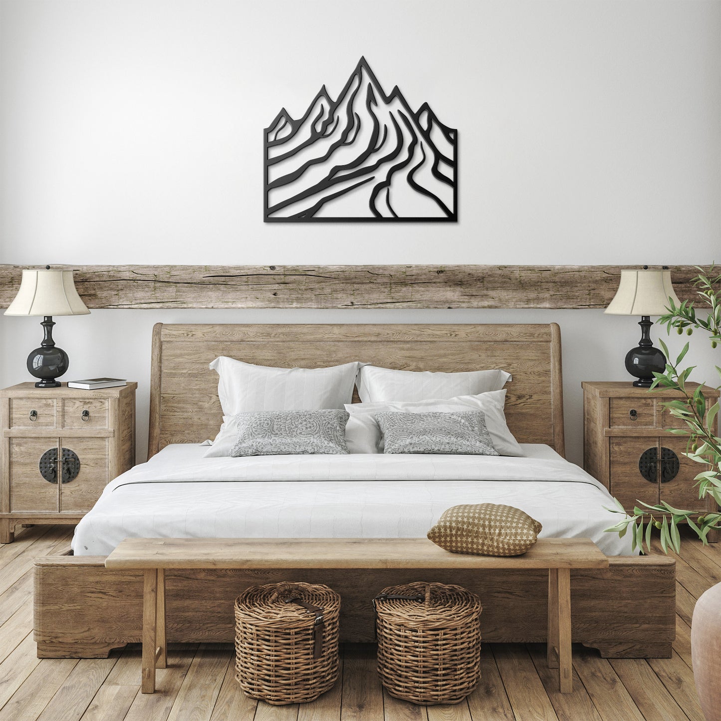 MOUNTAIN SLOPES - METAL WALL ART