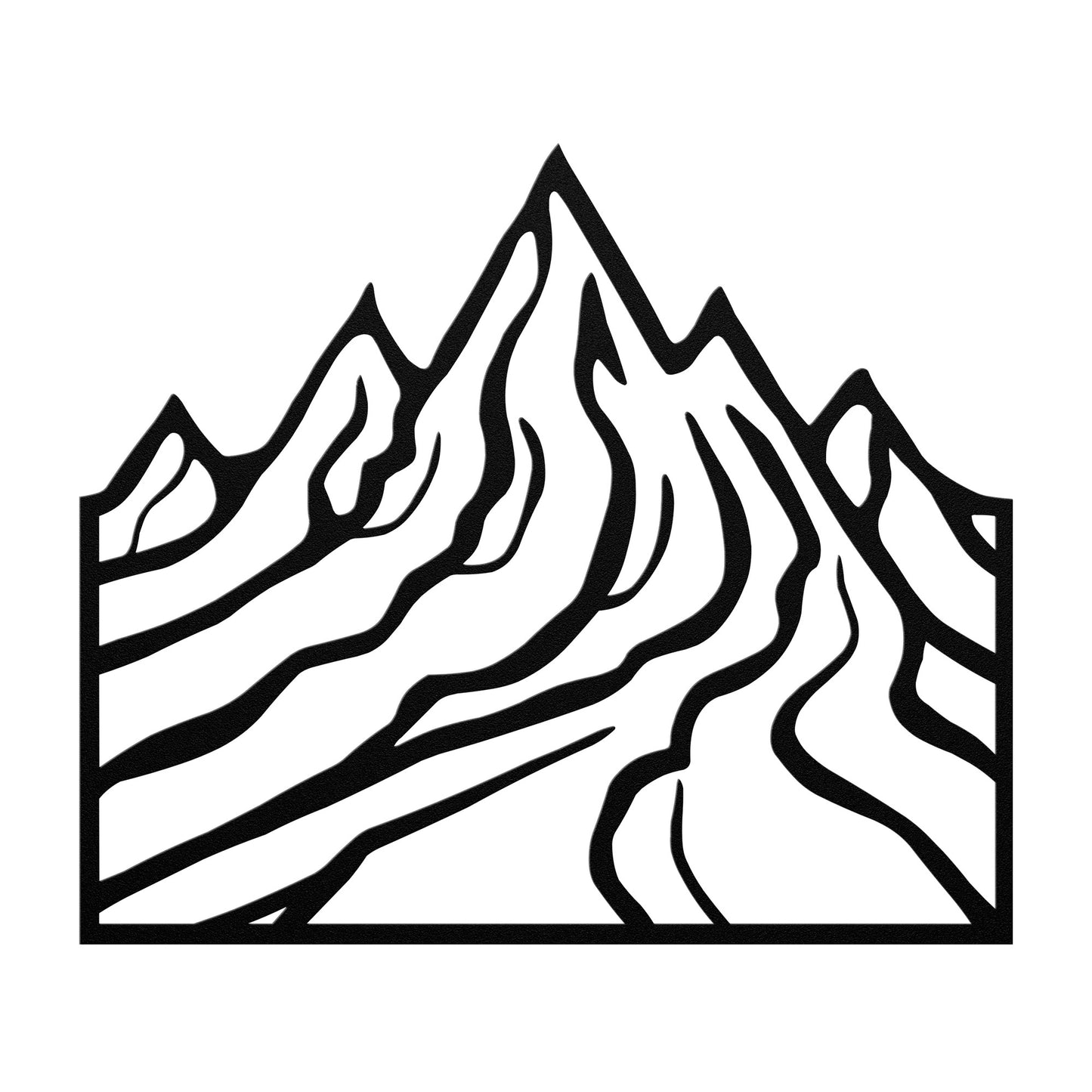 MOUNTAIN SLOPES - METAL WALL ART