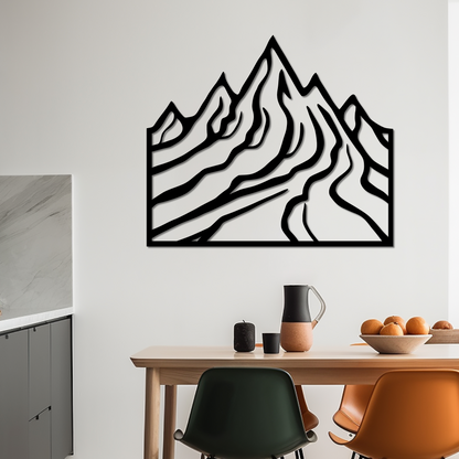 MOUNTAIN SLOPES - METAL WALL ART