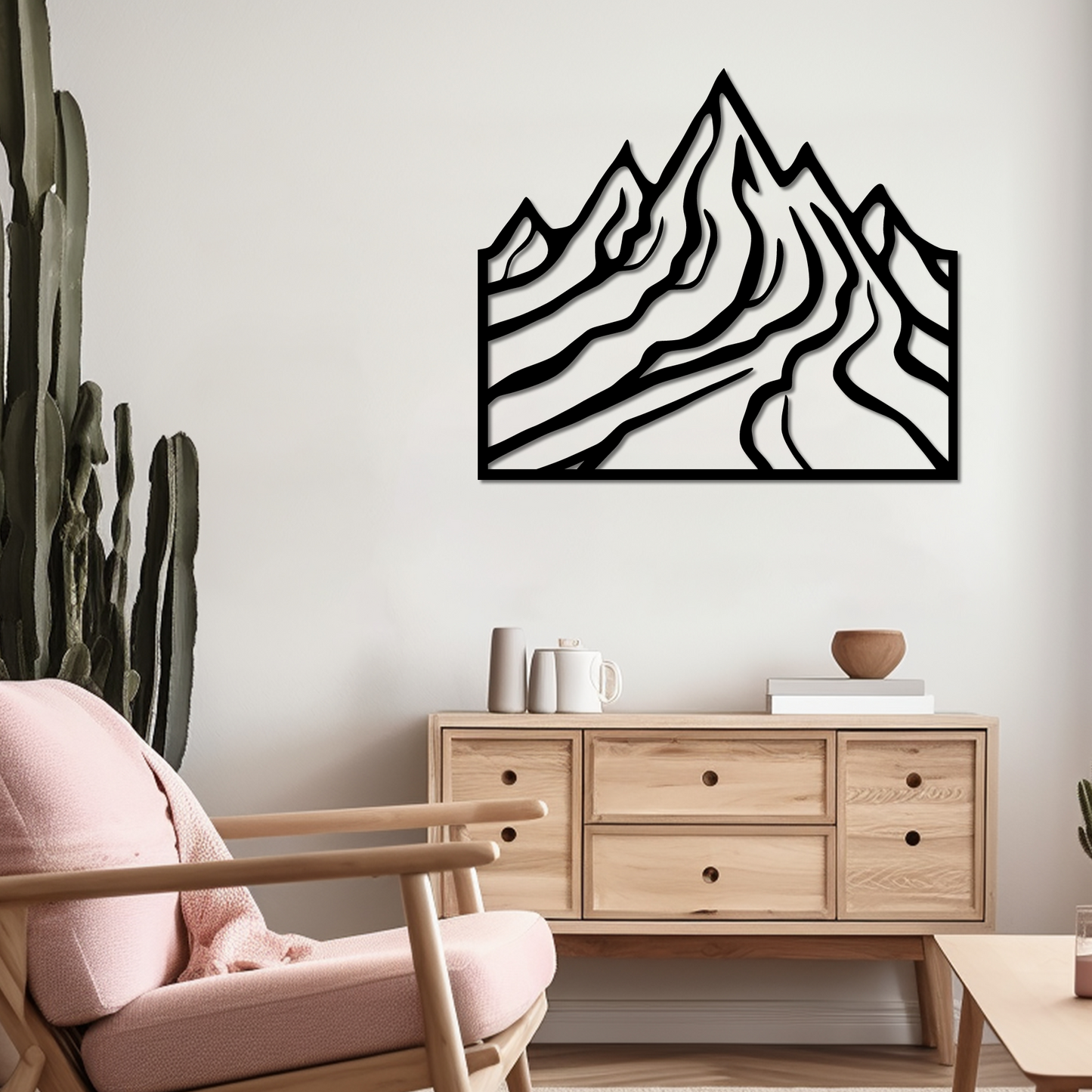 MOUNTAIN SLOPES - METAL WALL ART