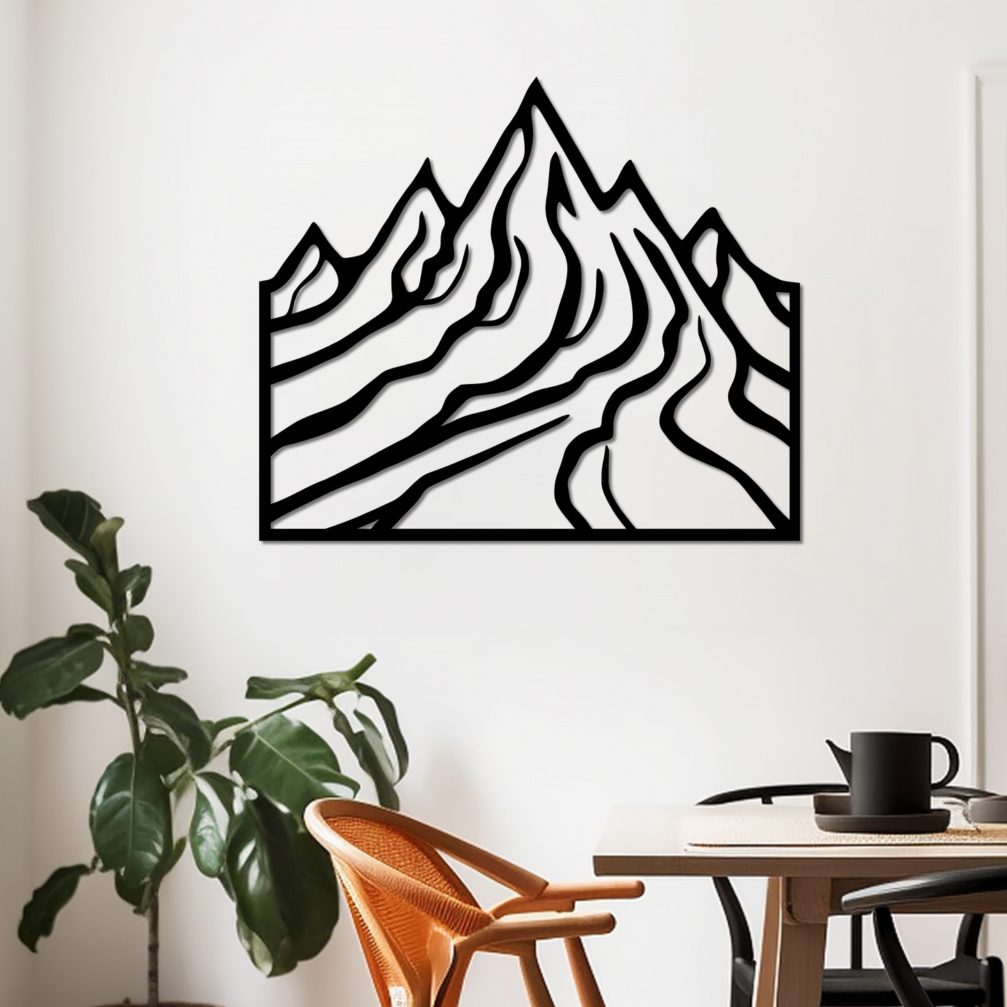 MOUNTAIN SLOPES - METAL WALL ART