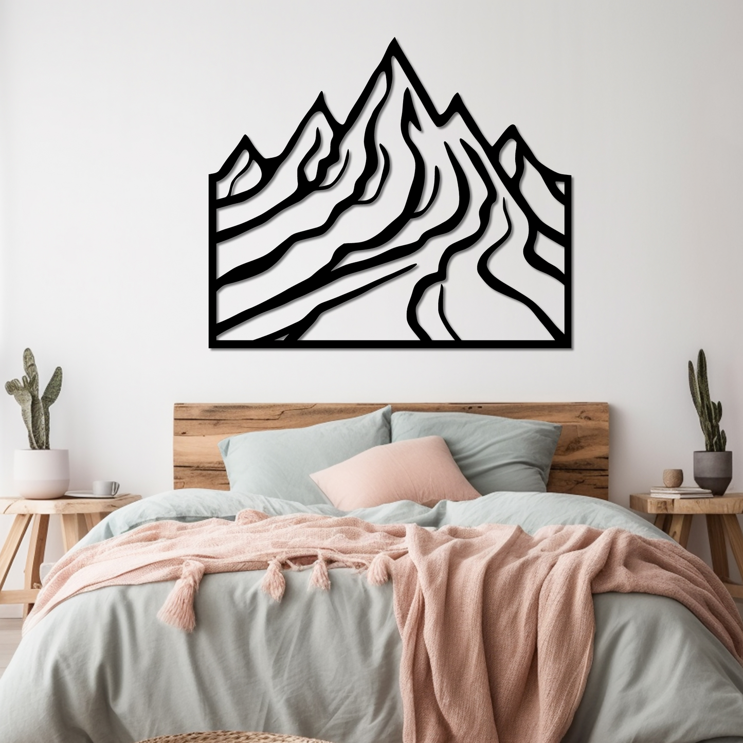 MOUNTAIN SLOPES - METAL WALL ART