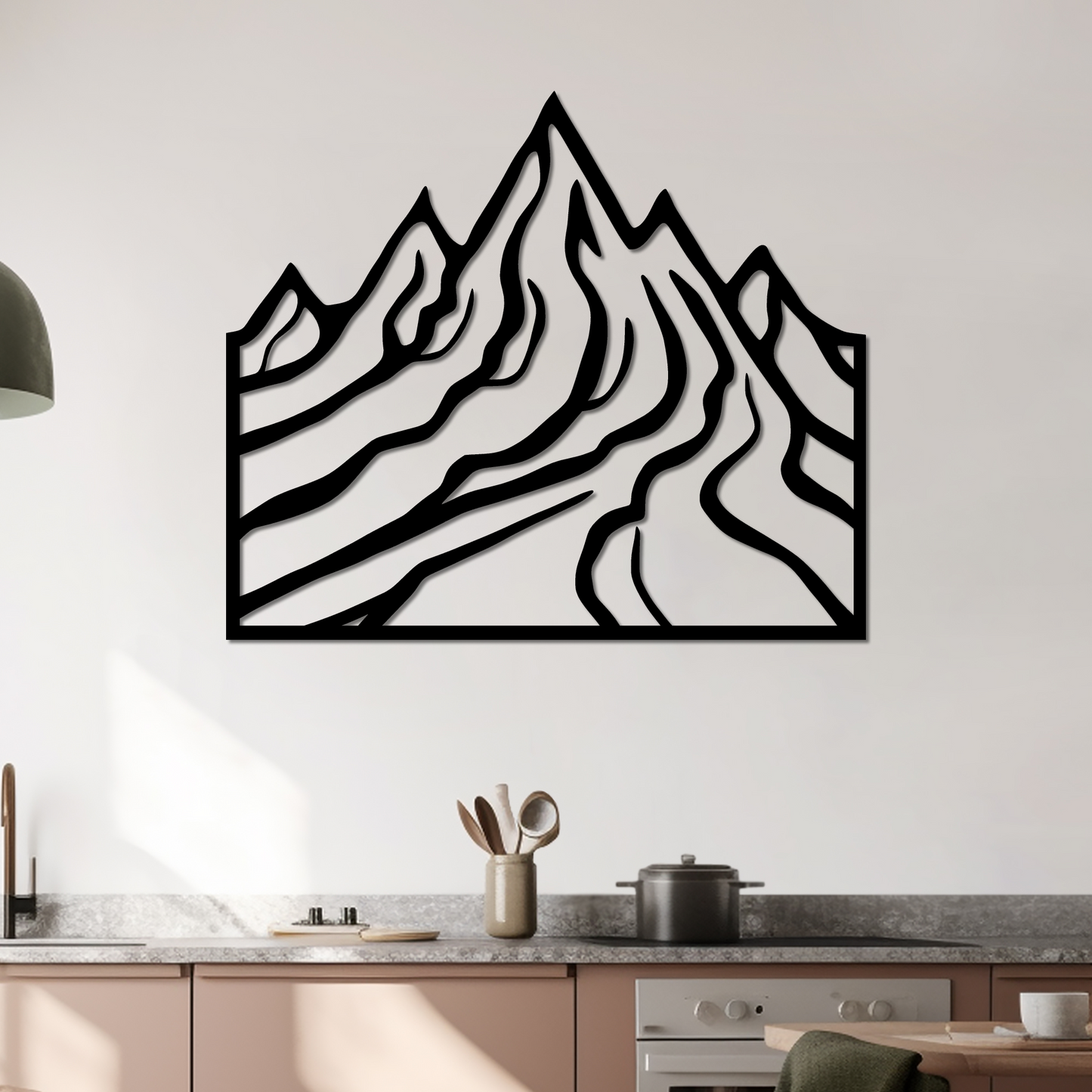 MOUNTAIN SLOPES - METAL WALL ART