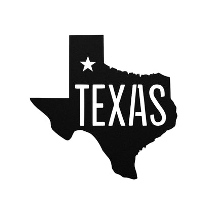 STATE OF TEXAS - METAL WALL ART